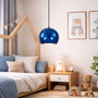 Opviq Lámpara de Araña de Metal Azul Ajustable